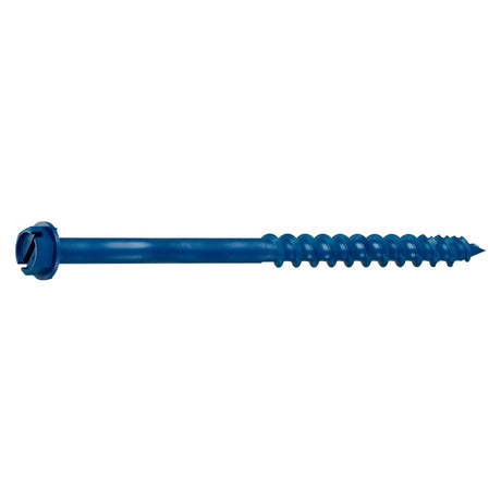 Simpson Strong-Tie TNT18334H Titen Turbo (3/16" x 3-3/4") Hex-Head Concrete and Masonry Screw, Blue (100 Pack)