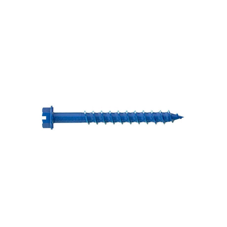 Simpson Strong-Tie TNT25214HC75 Titen Turbo (1/4" x 2-1/4") Hex-Head Concrete and Masonry Screw, Blue (75 Pack)