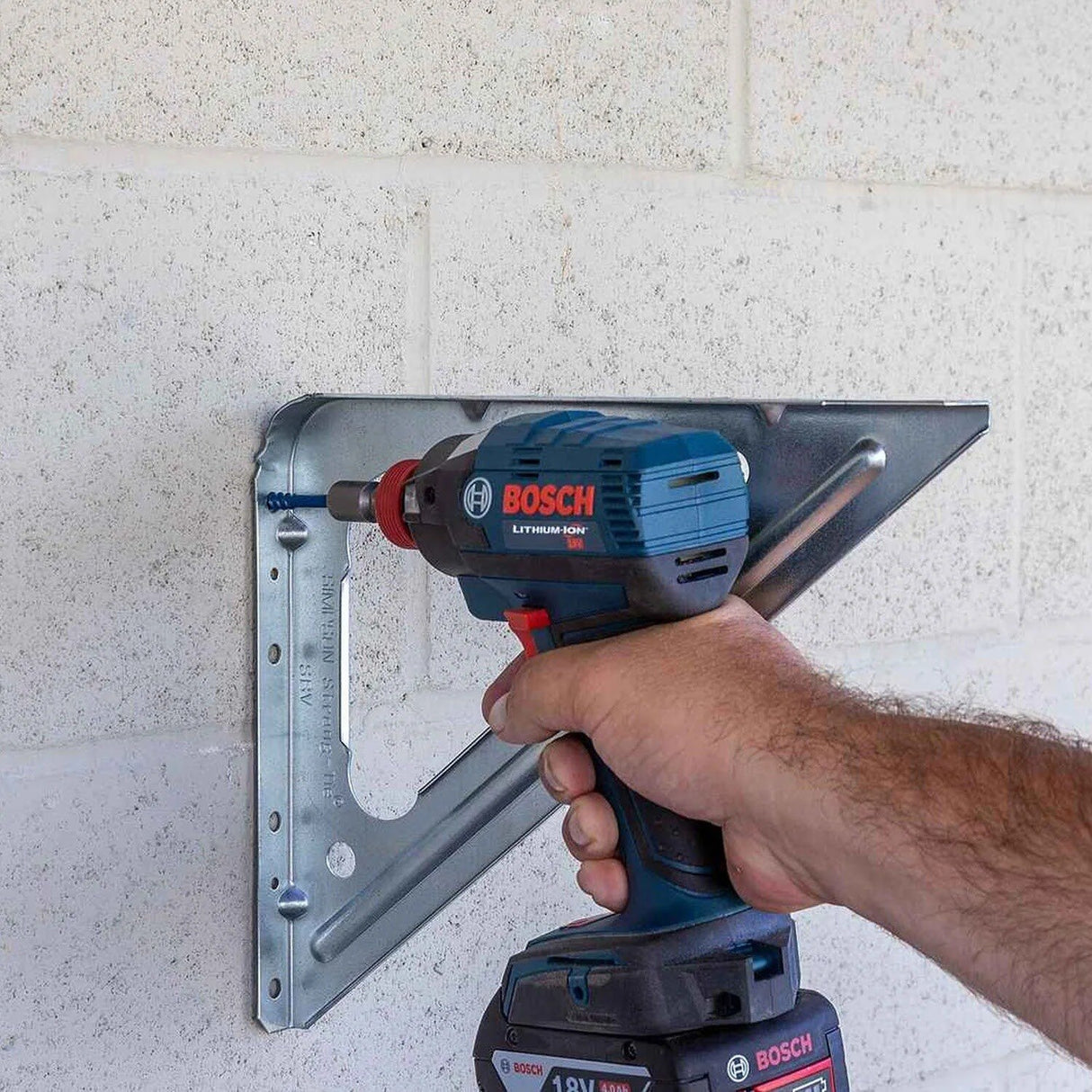 Simpson Strong-Tie TNT25314HC8 Titen Turbo(1/4" x 3-1/4") Hex-Head Concrete and Masonry Screw, Blue (8 Pack) - 6