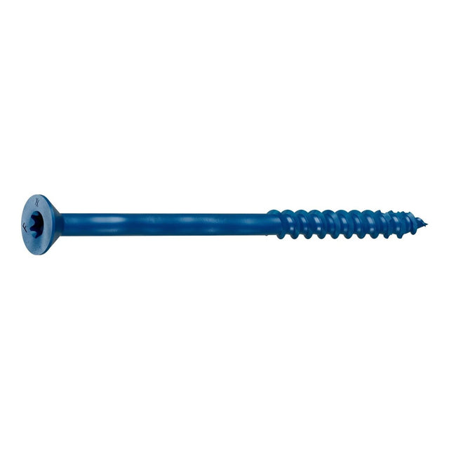 Simpson Strong-Tie TNT25400TFC25 Titen Turbo (1/4" x 4") T30 Flat-Head Concrete and Masonry Screw, Blue (25 Pack)