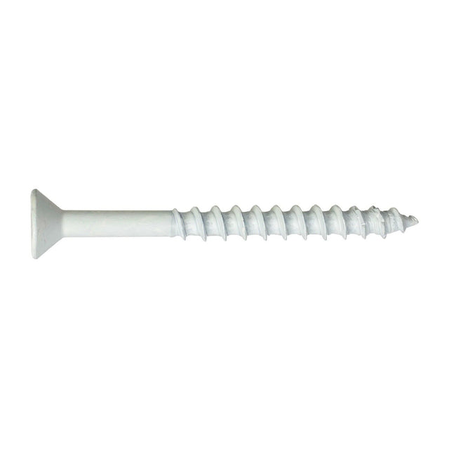 Simpson Strong-Tie TNTW25214TF Titen Turbo (1/4" x 2-1/4") T30 Flat-Head Concrete and Masonry Screw, White (100 Pack)