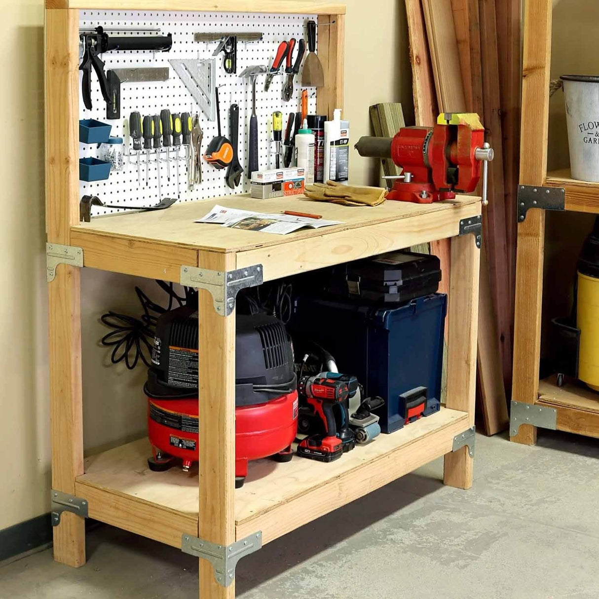 Simpson Strong-Tie WBSK (2" x 4") Workbench and Shelving Hardware Kit ZMAX Finish - 4