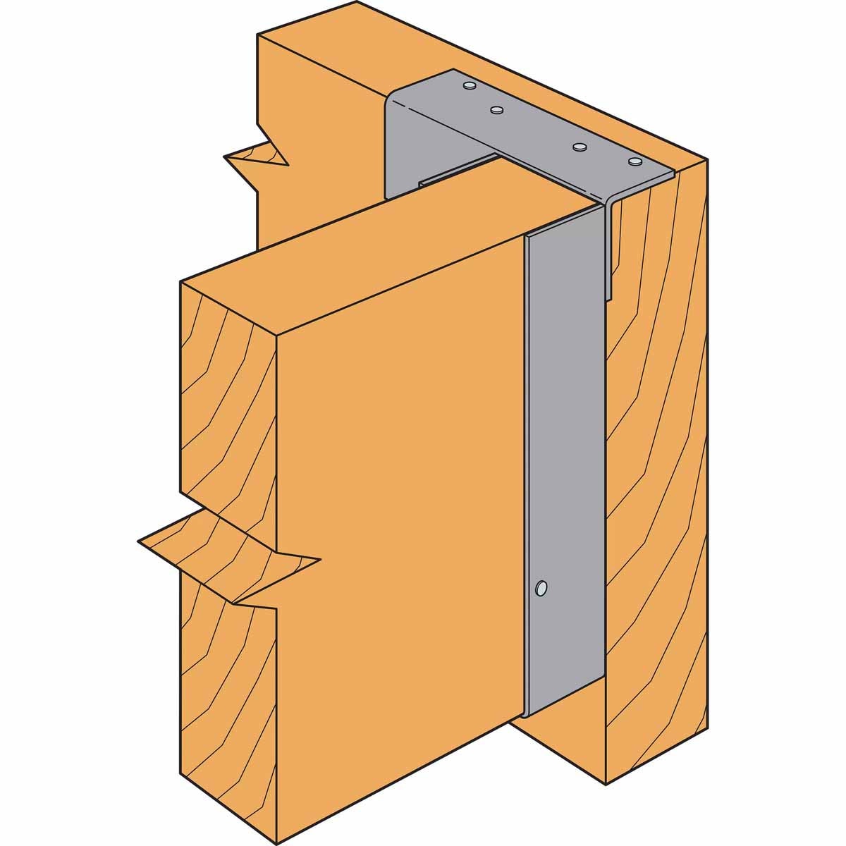 Simpson WP46 Strong-Tie Welded Top-Flange Joist Hanger for 4x6 - Versatile Heavy-Duty Support for Wood and Steel Connections - 7