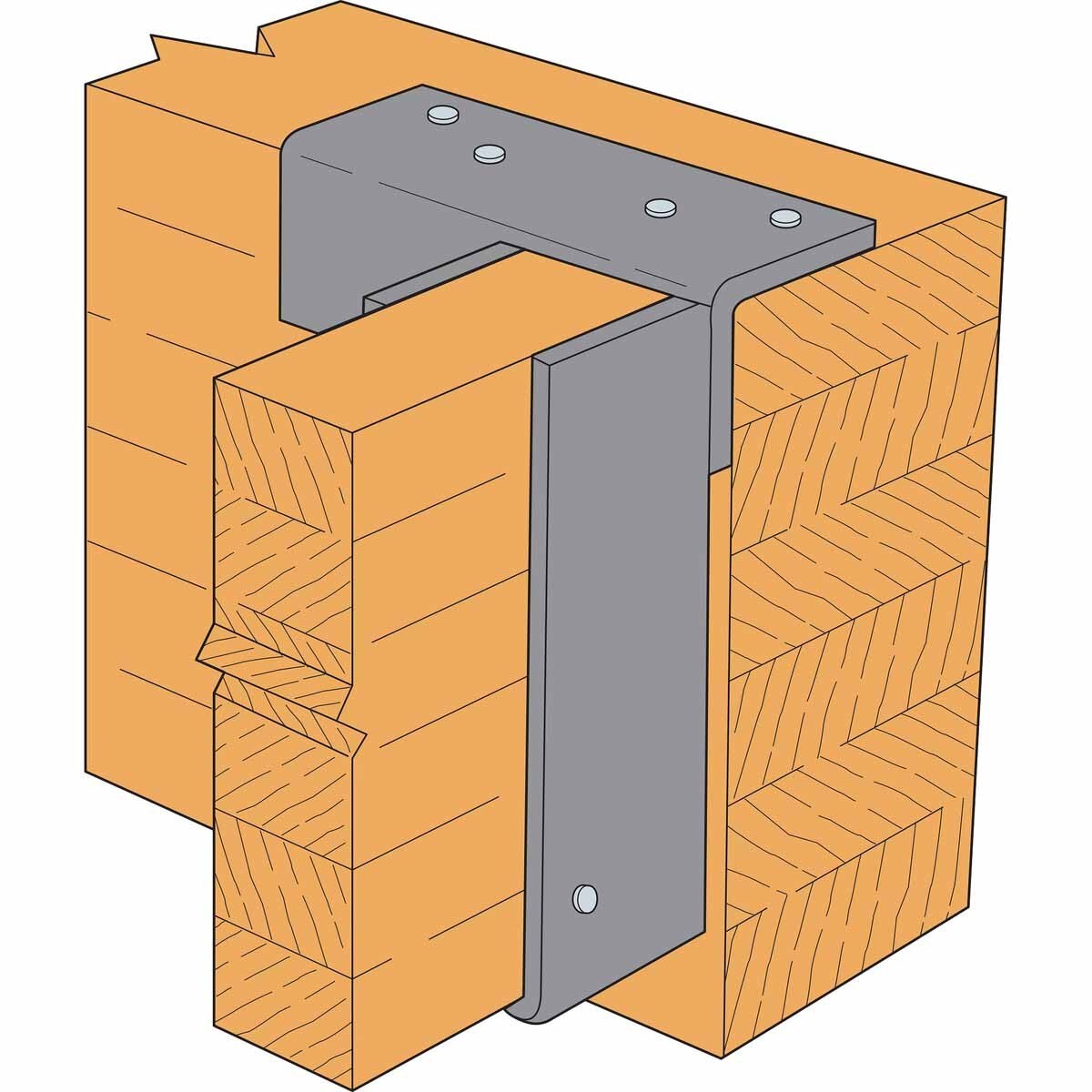 Simpson WP46 Strong-Tie Welded Top-Flange Joist Hanger for 4x6 - Versatile Heavy-Duty Support for Wood and Steel Connections - 9
