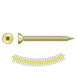 Simpson Strong-Tie WSF1LRVS (#8 x 1") Wood-To-CFS/Aluminum Screw, Yellow Zinc (2500 Pack)