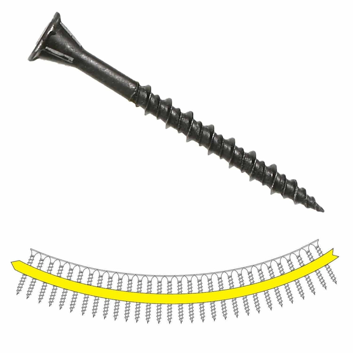 Simpson Strong-Tie WSHL134S7 (#7 x 1-3/4", #2 Square Drive) Subfloor Screw, Gray Phosphate Coating (2000 Pack)
