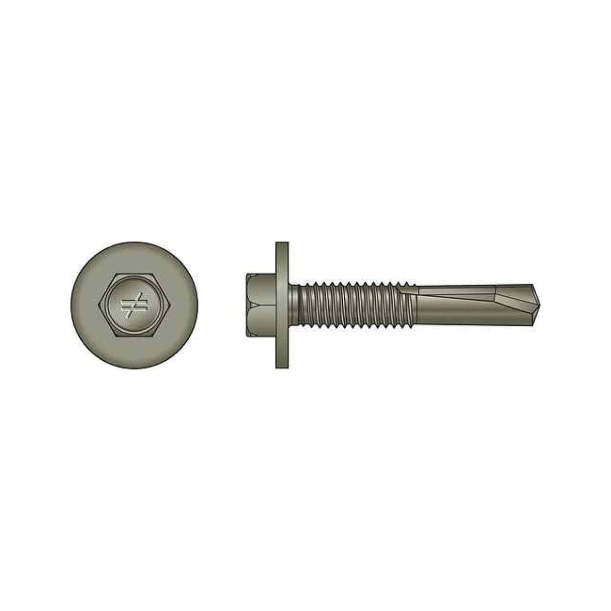 Simpson Strong-Tie XLQ114B1224-250 Strong-Drive (#12 x 1-1/4" 5/16 Hex) Hex Washer Head Metal Screw with Quik Guard Coating (250 Pack) - 2