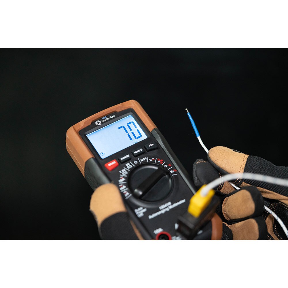 Southwire 10041N Auto-Ranging Digital Multimeter, 600V AC/DC - 9