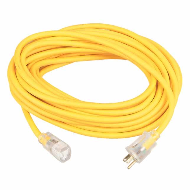 Southwire 1287SW0002 16/3 25' SJEOOW Yellow Polar/Solar Extension Cord