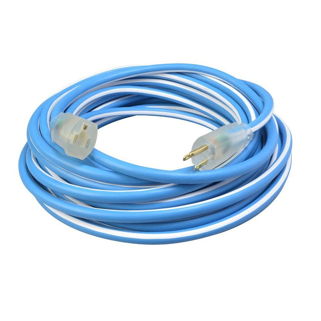 Southwire 1437SW0061 14/3 25' SJEOW Blue/White Cold Supreme Extension Cord