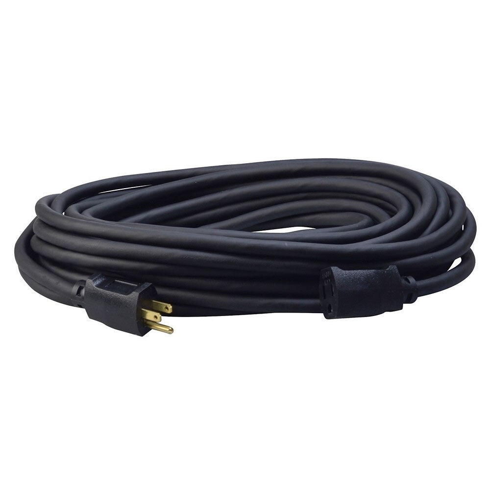 Southwire 1628SW0008 12/3 50' SJEOOW Black Exension Cord with Black End