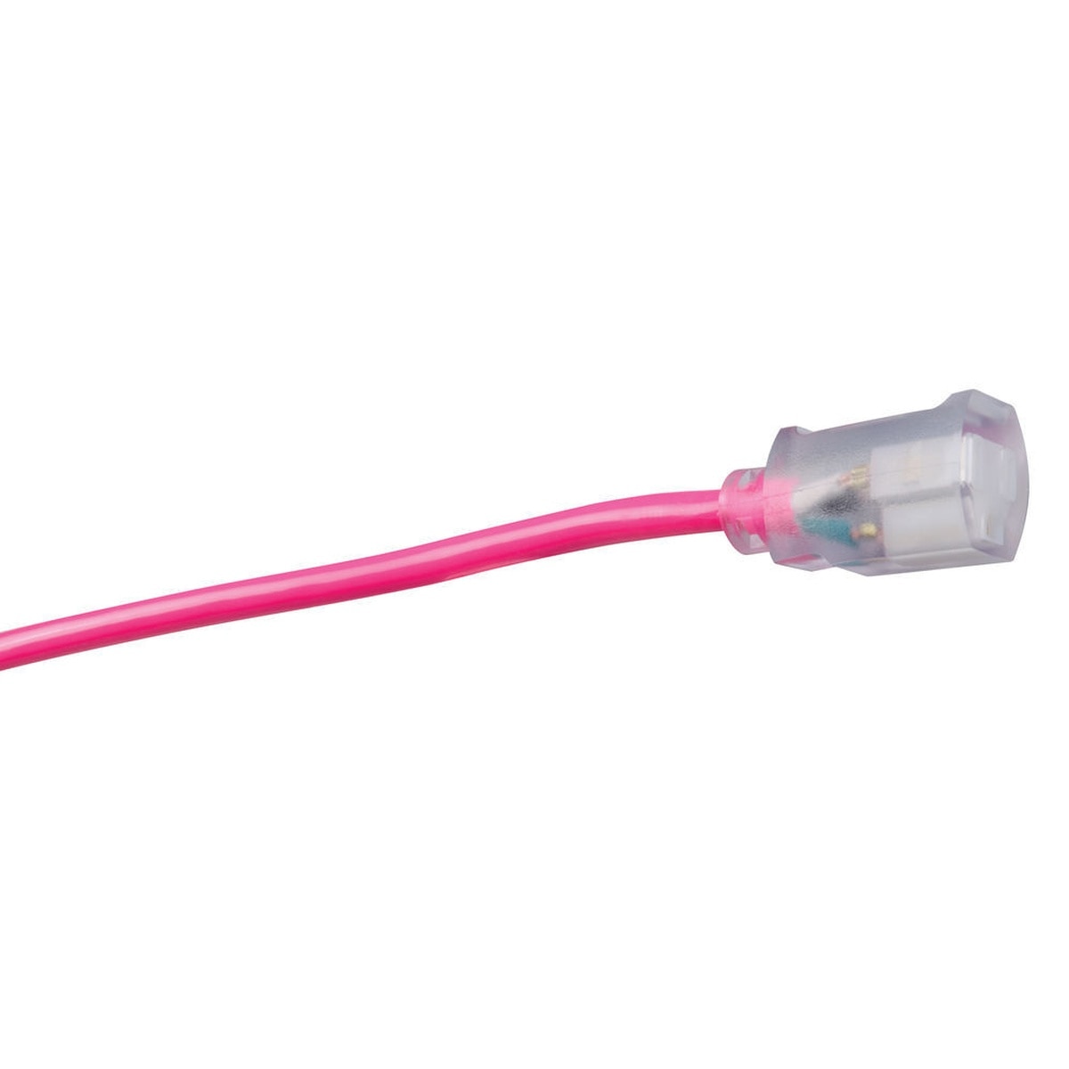 Southwire 2588SW020A 15A 12/3 High Visibility Pink Extension Cord with Lighted Ends 50' - 3