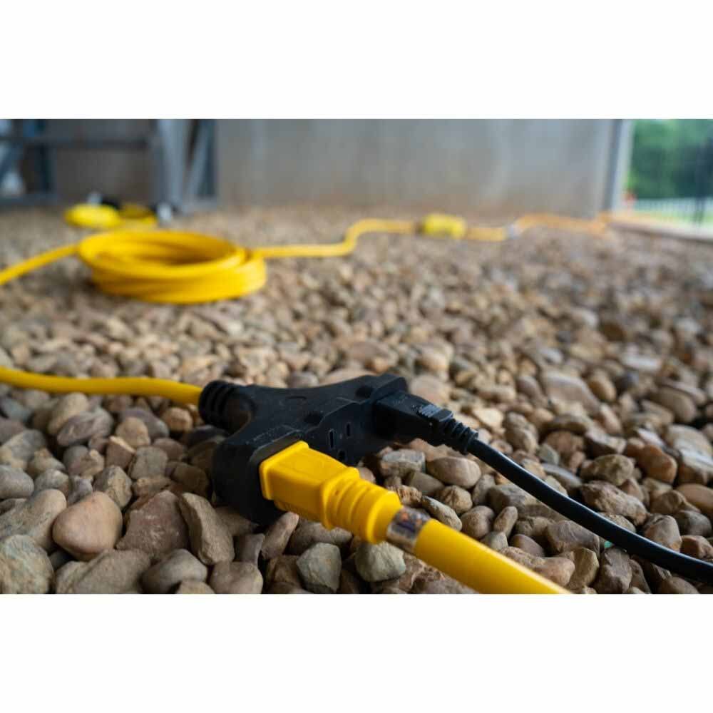 Southwire 26020148-1 50' 15A In-Line GFCI 12/3 Cord Set Tri-Source End