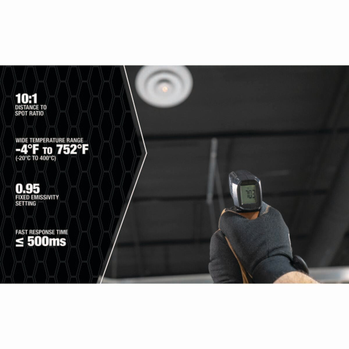 Southwire 31011F 750F 10:1 Infrared Thermometer - 3