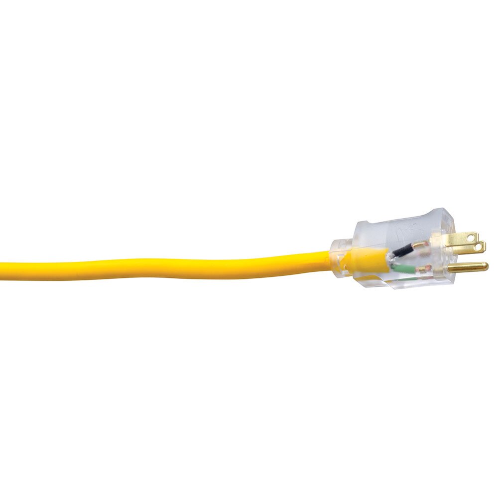 Southwire 3487SW0002 12/3 25' SJEOOW Yellow Polar/Solar Trisource Extension Cord - 3