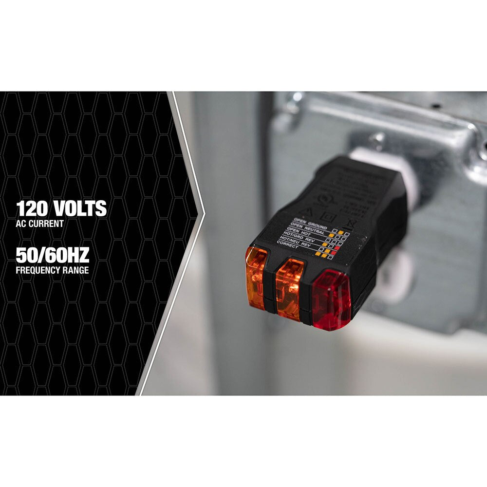 Southwire 40012S 40012S Receptacle Tester, Black - 5