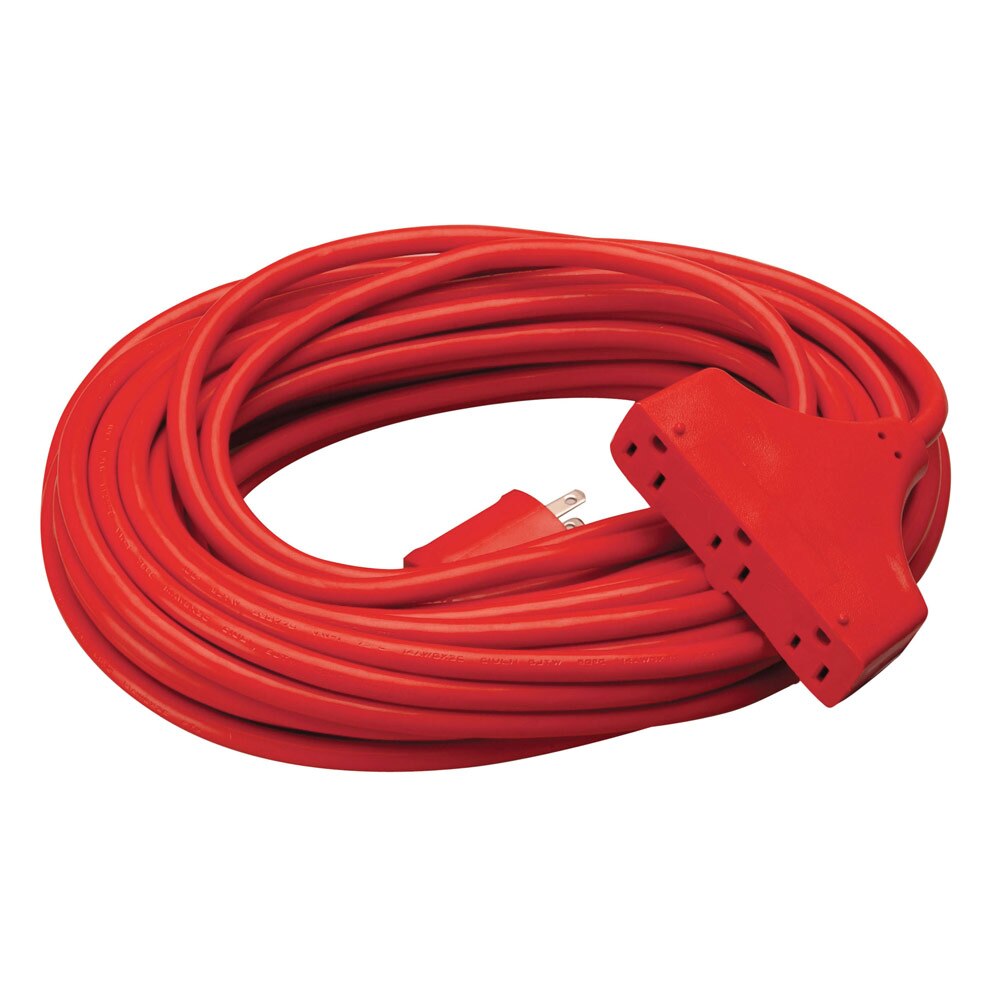 Southwire 4218SW8804 50' SJTW 14/3 Three-Way Power Block (Red)