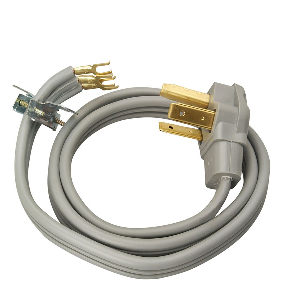 Southwire 9124SW8809 10/3 SRDT 30A Dryer 4' Gray Flat Cord with NEMA 10-30 Plug