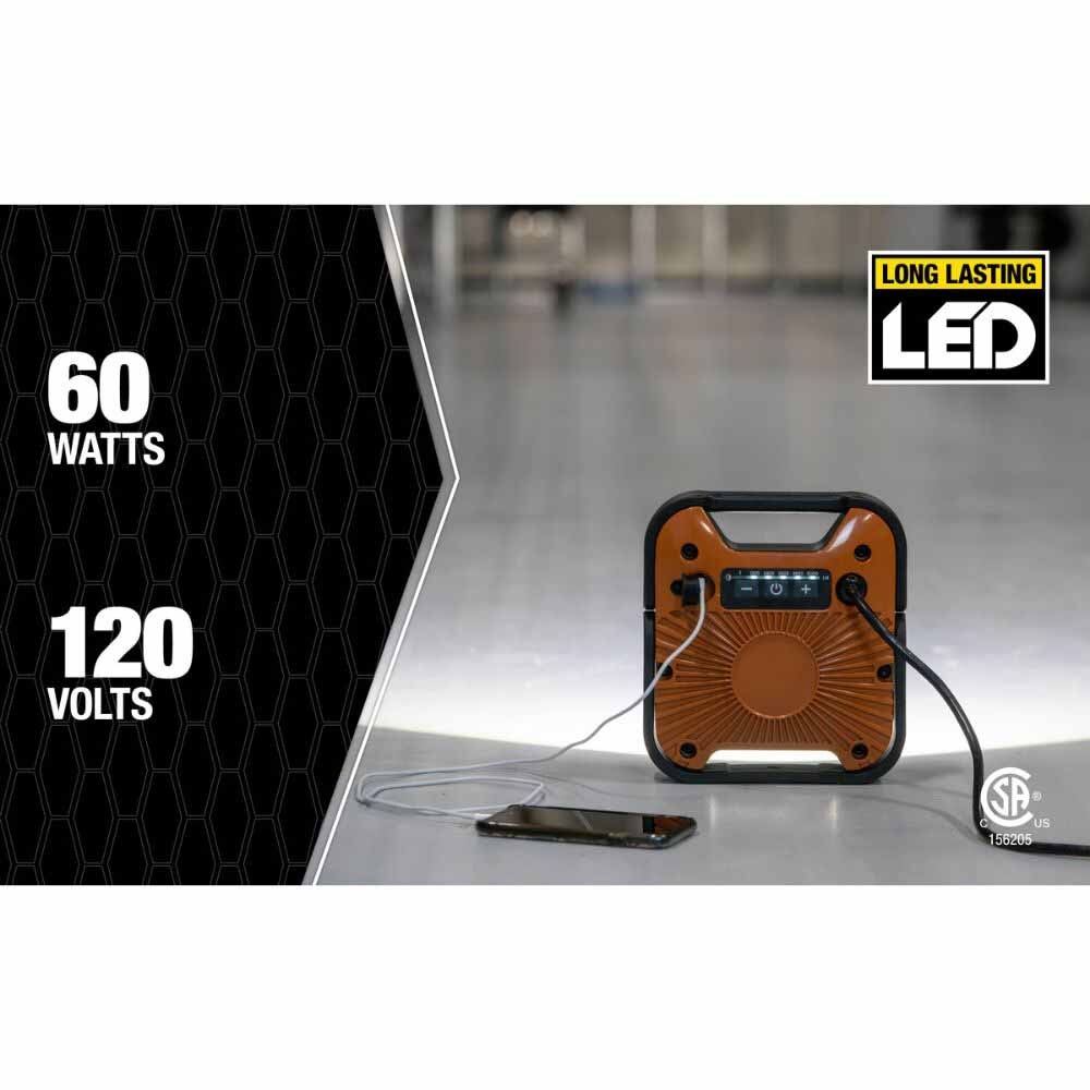 Southwire AL60CSW 6000 Lumen LED Rechargeable Work Light - 7