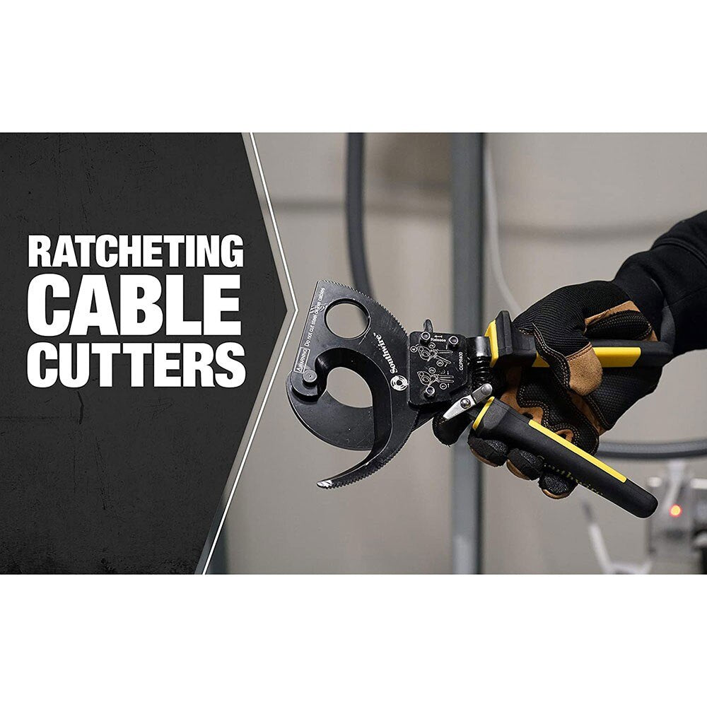 Southwire CCPR400 Ratcheting Cable Cutters 750 CU/1000 AL w/ Comfort Grip Handles - 5