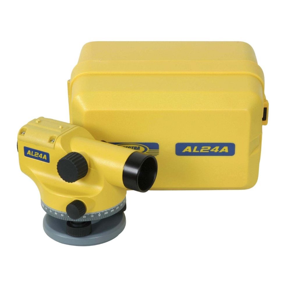 Spectra AL24A-1 24x Air Dampened Automatic Level with Tripod and Rod (Tenths)