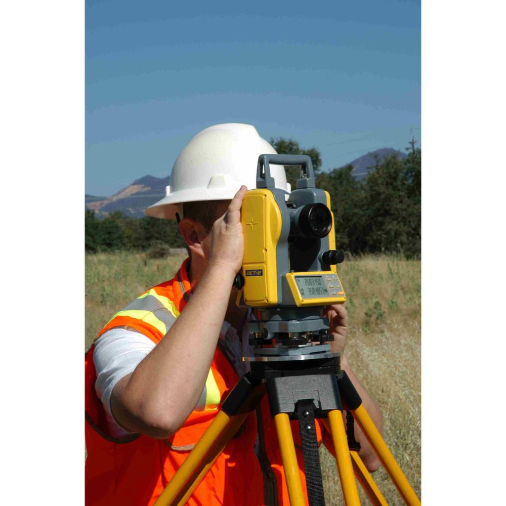 Spectra Precision Laser DET-2 Dig Elec Theodolite, 2 Sec, Dual Lcd Disp, Nimh Bat & Char, Alk Bat Pack, Lens Cover, Calibr Tool, Plumb Bob & Carry Case - 5
