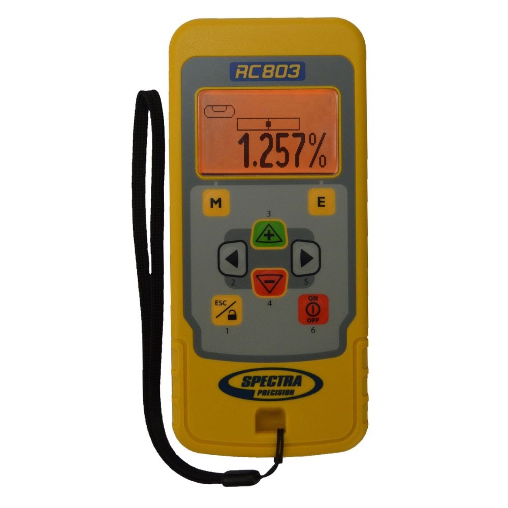 Spectra DG613-5 Dialgrade Pipe Laser with Large Pipe Centering Plate, Vertical Pole, Remote Control, Target and Rechargeable Batteries - 3