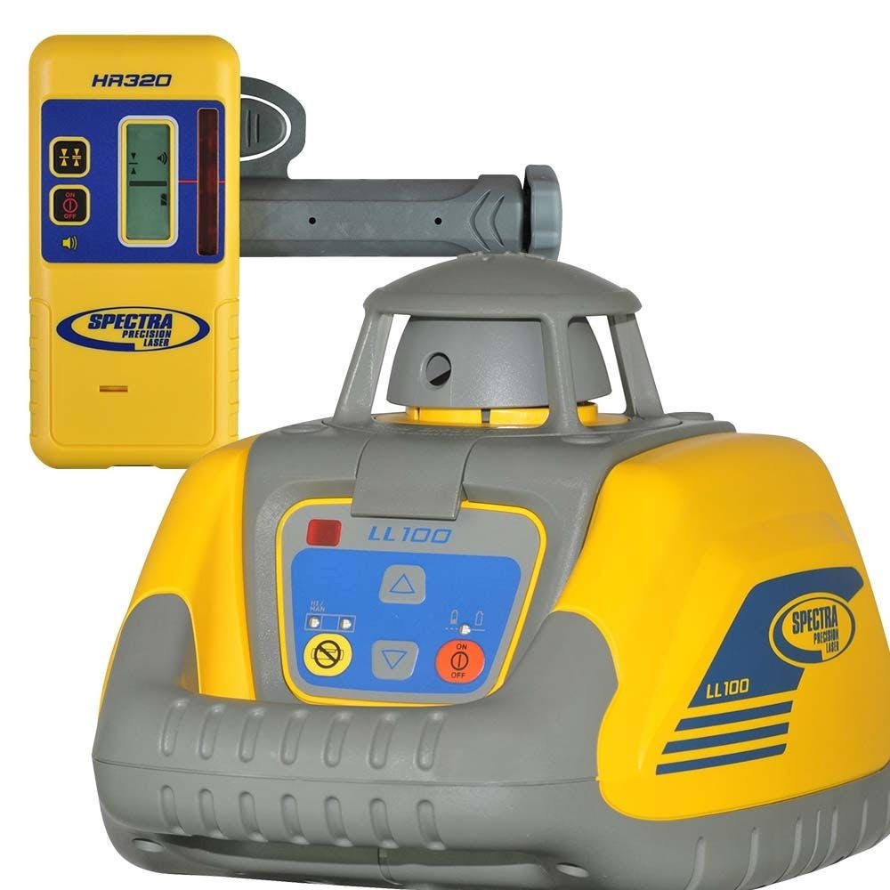 Spectra LL100N Laser Level, Self-Leveling Laser with HR320 Receiver - 2