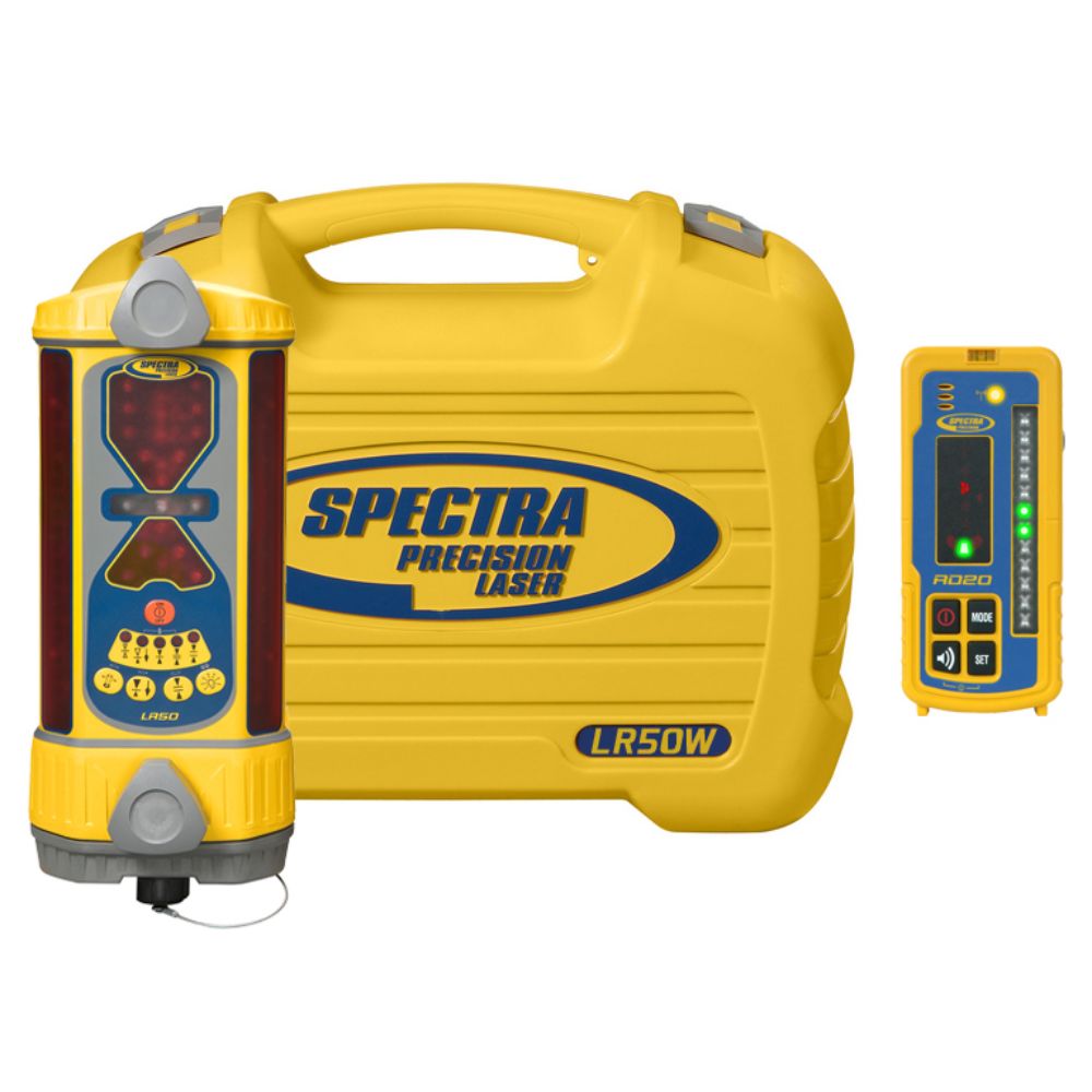 Spectra LR50W Wireless Laser Machine Display Receiver with RD20 Remote Display & NiMH Rechargeable Batteries - 8