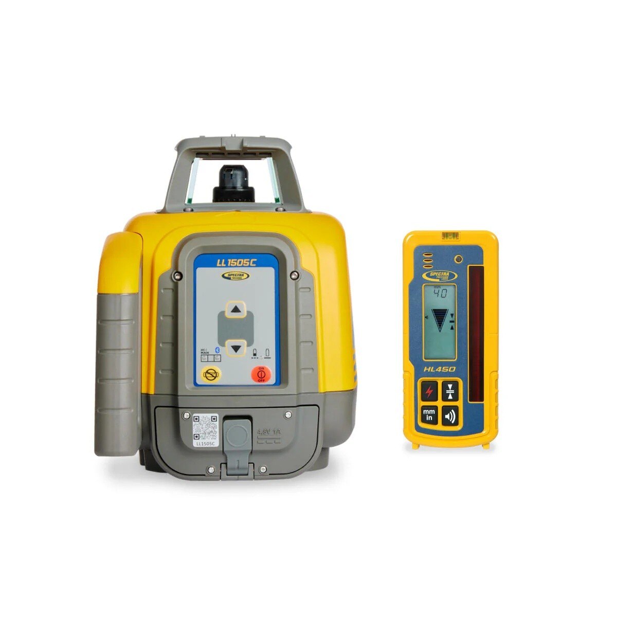 Spectra Precision LL1505C Self-Leveling Rotary Laser Level Package with HL760 Receiver - 3