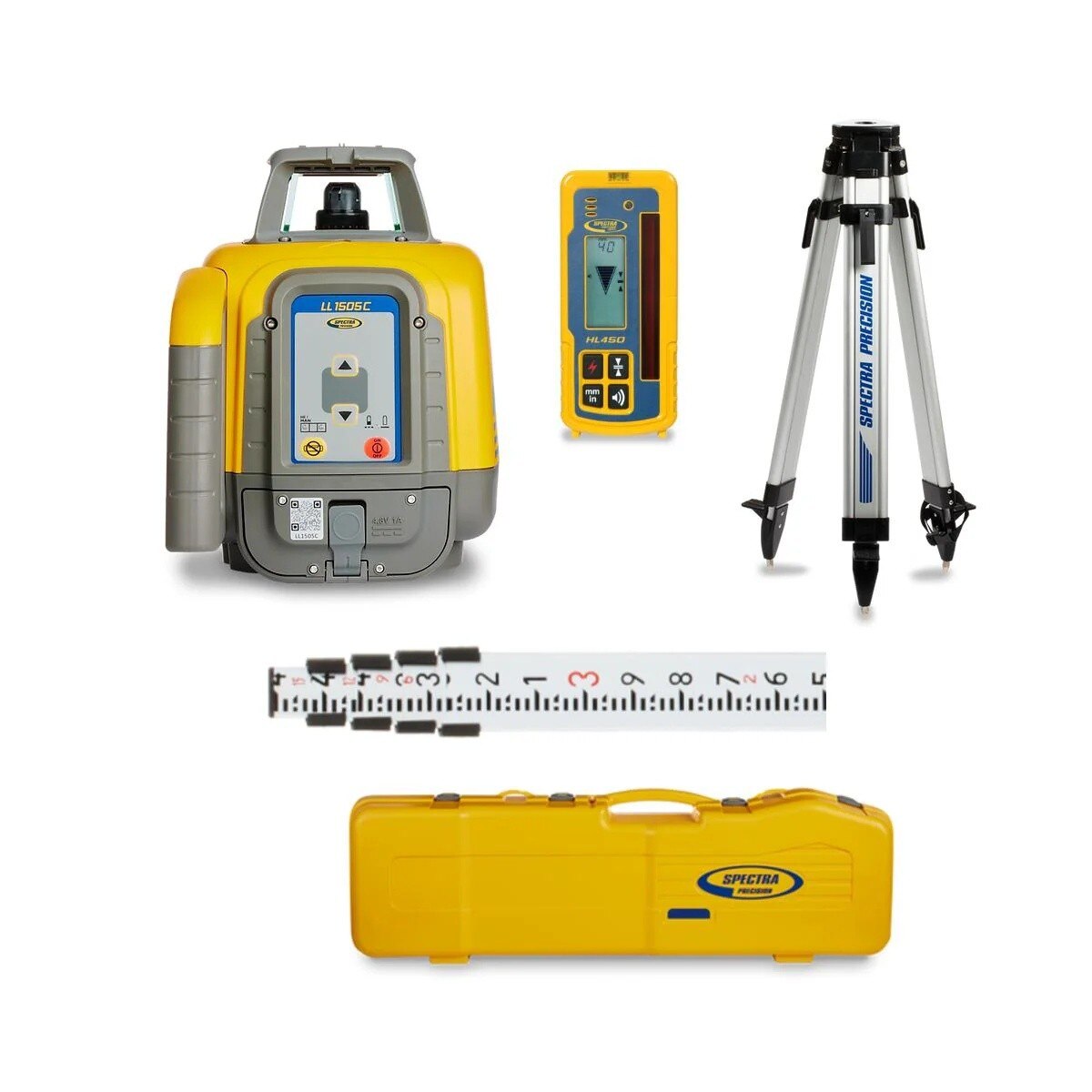 Spectra Precision LL1505C Self-Leveling Rotary Laser Level Package with HL760 Receiver - 5