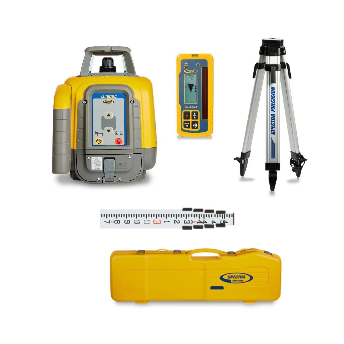 Spectra Precision LL1505C Self-Leveling Rotary Laser Level Package with HL760 Receiver - 6