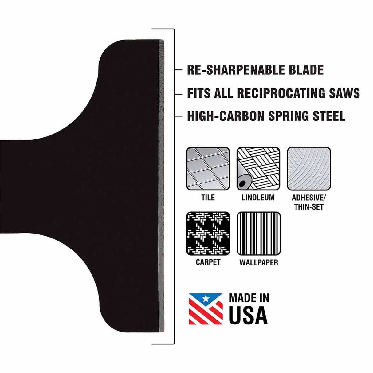 Spyder 00321 6-Inch Scraper Blade Attachment for Reciprocating Saws - 2