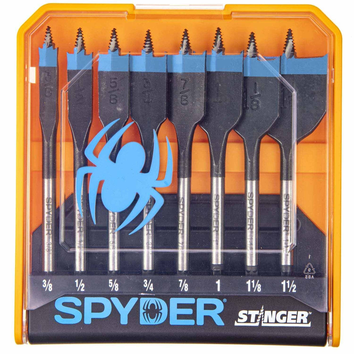 Spyder 11026 8-Piece Assorted Woodboring Spade Bit Set (3/8, 1/2, 5/8, 3/4, 7/8, 1, 1-1/8, 1-1/2-Inch) - 5