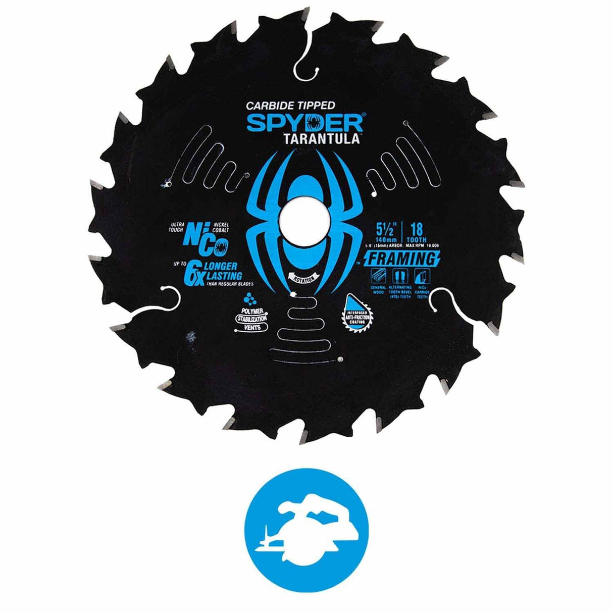 Spyder 13029 5-1/2-Inch 18-Tooth Framing