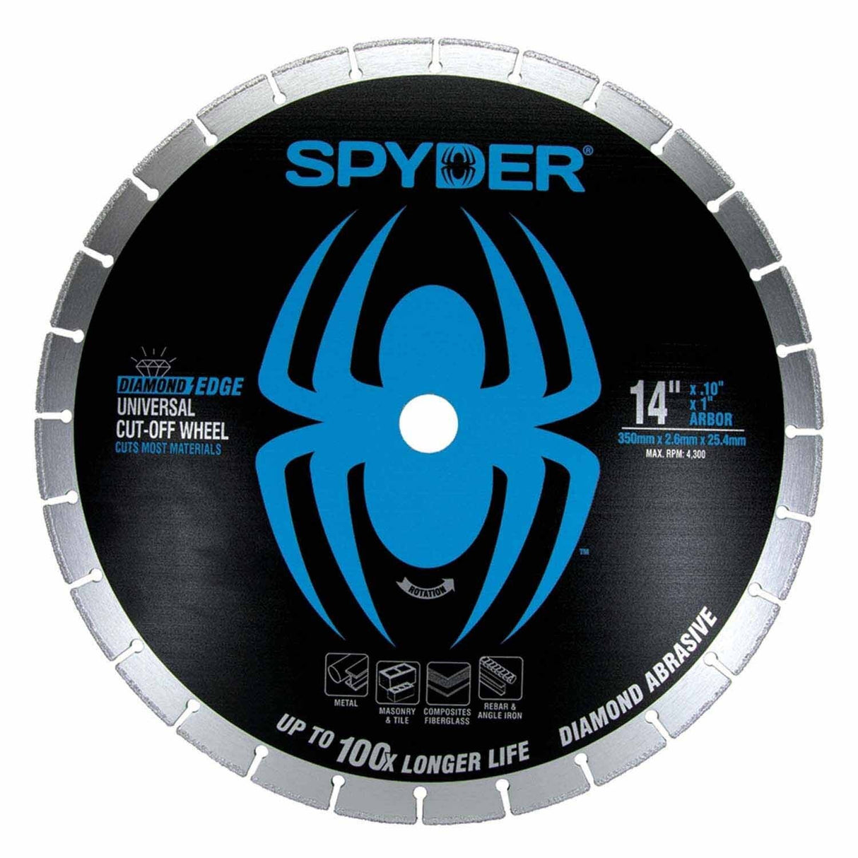 Spyder 14008 Diamond Bite 14-Inch Cut-Off Wheel