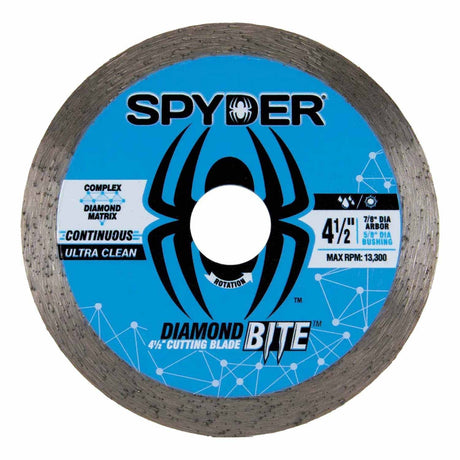 Spyder 14101 4-1/2-Inch Wet/Dry Continuous Diamond Saw Blade