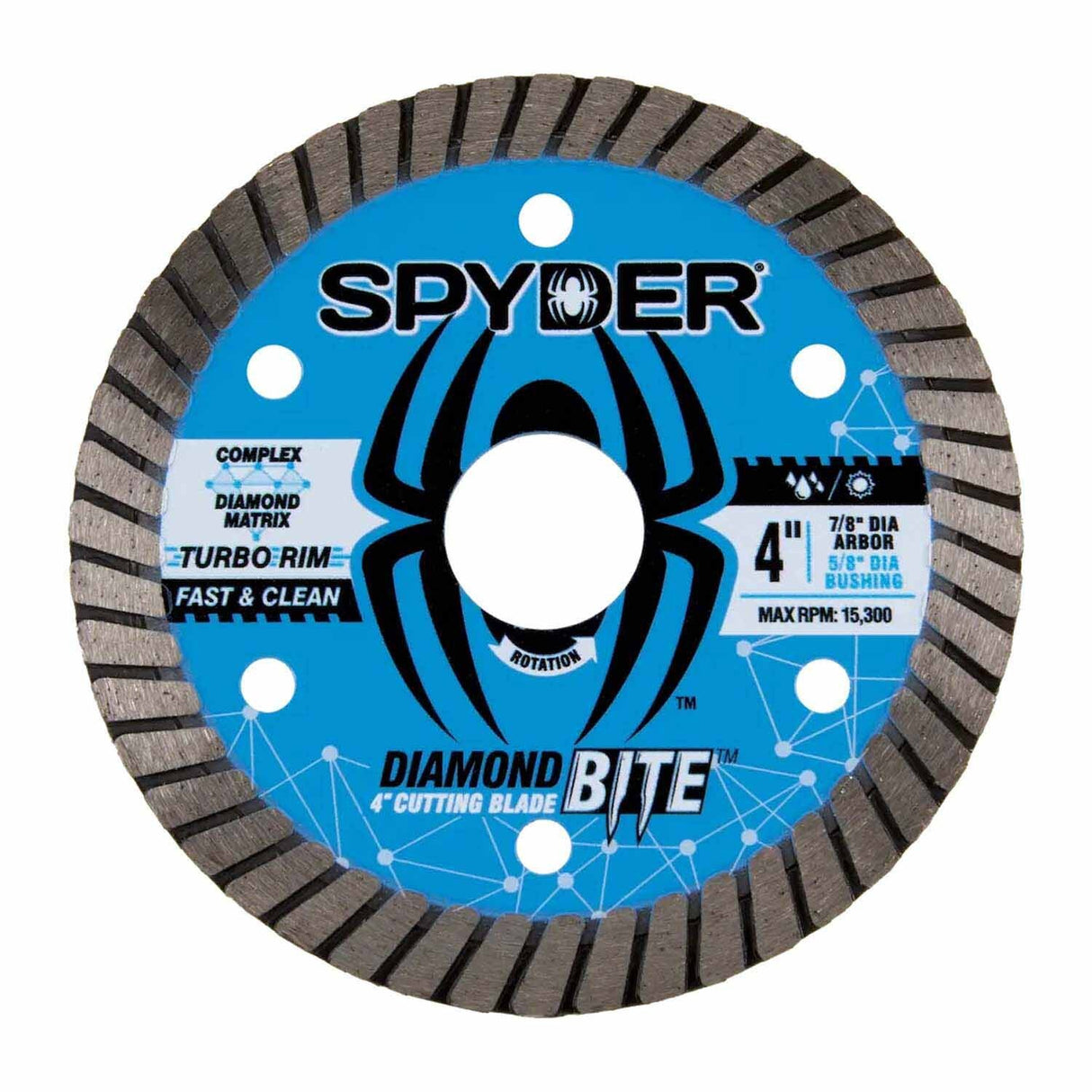 Spyder 14115 4-Inch Wet/Dry Turbo Diamond Saw Blade