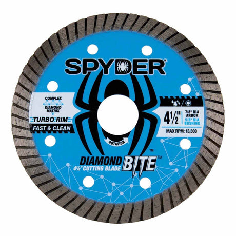 Spyder 14116 4-1/2-Inch Wet/Dry Turbo Diamond Saw Blade