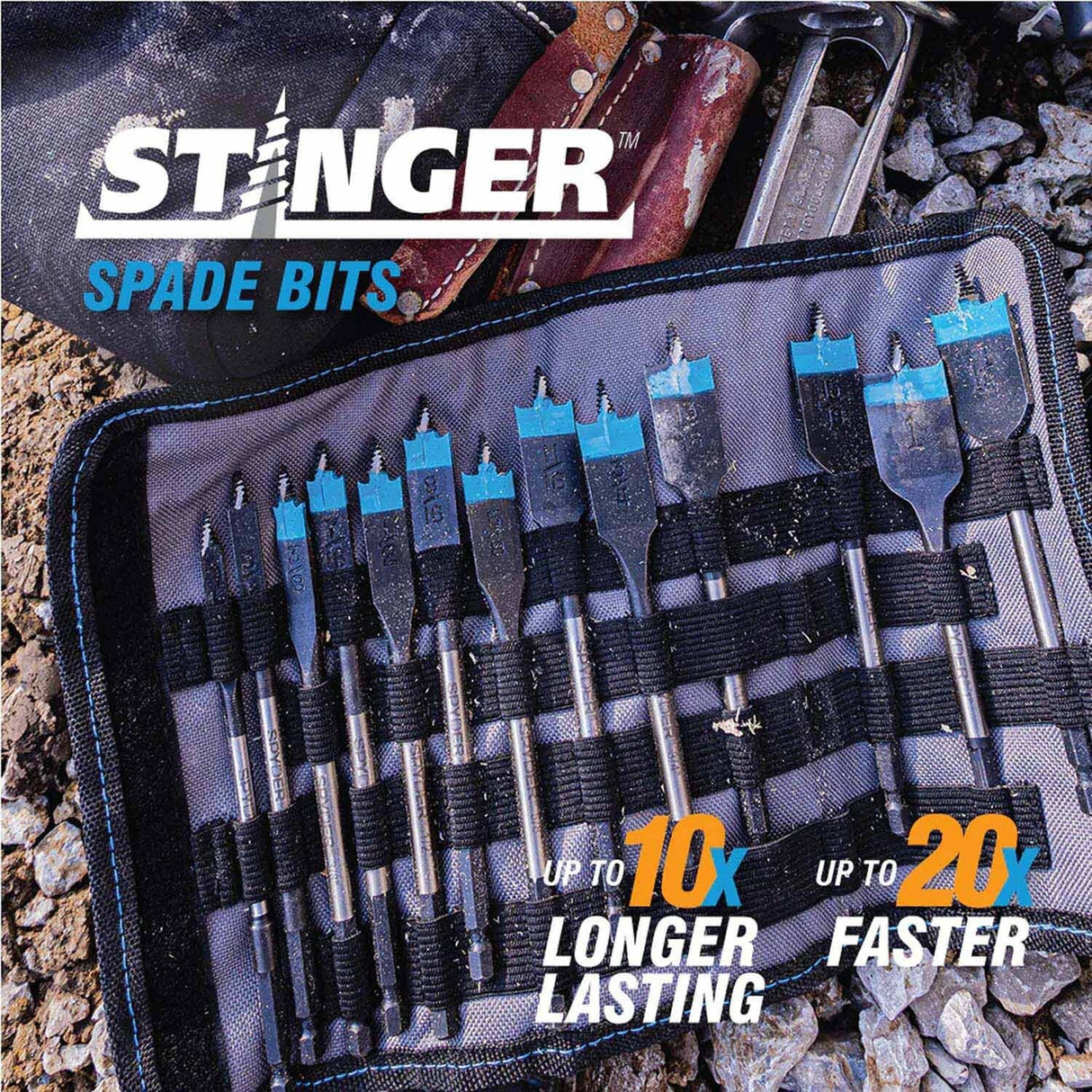 Spyder 15003 6-Piece Assorted Woodboring Power Bit Set (1/2, 5/8, 3/4, 7/8, 1, 1-1/4-Inch) - 5