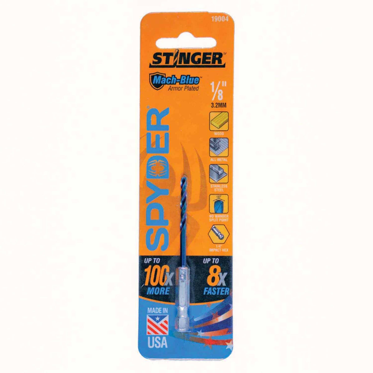 Spyder 19004 1/8-Inch x 3-Inch HSS Twist Drill Bit - 5