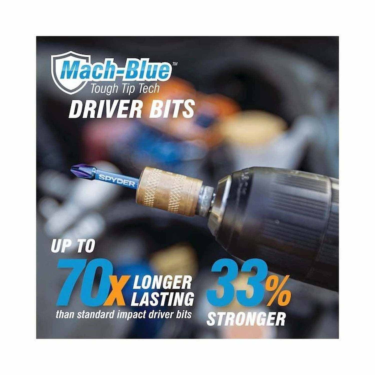 Spyder 19057 3-1/2-Inch PH2 Impact Driver Bit (2-Pack) - 4