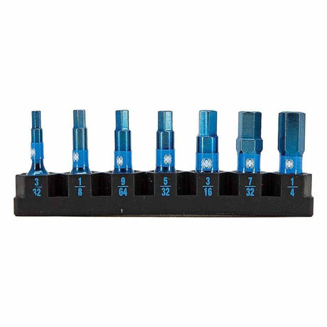 Spyder 19065 7-Piece SAE Impact Driver Hex Bit Set (3/32, 1/8, 9/64, 5/32, 3/16, 7/32, 1/4-Inch)