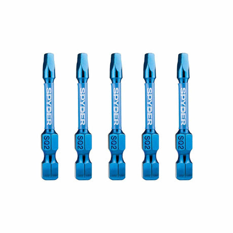 Spyder 19088 2-Inch SQ2 Impact Driver Bit (5-Pack)
