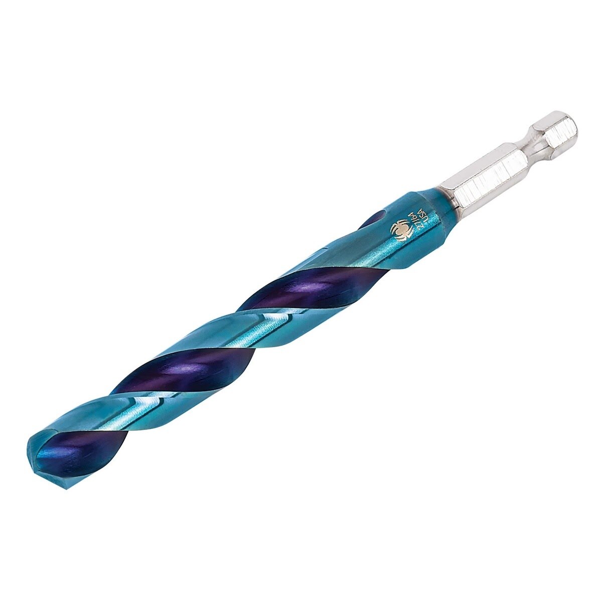 Spyder 19147 27/64 in Mach-Blue Armor Plated Hex Shank Drill Bit