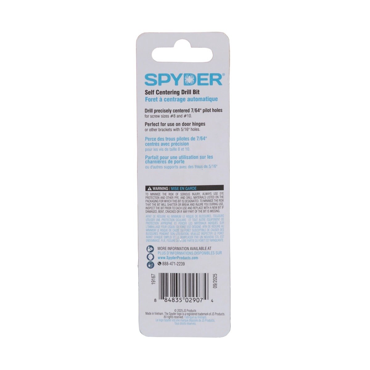 Spyder 19167 7/64 in x 6 in HSS Self-Centering Drill Bit 1/4 in Hex Shank - 4