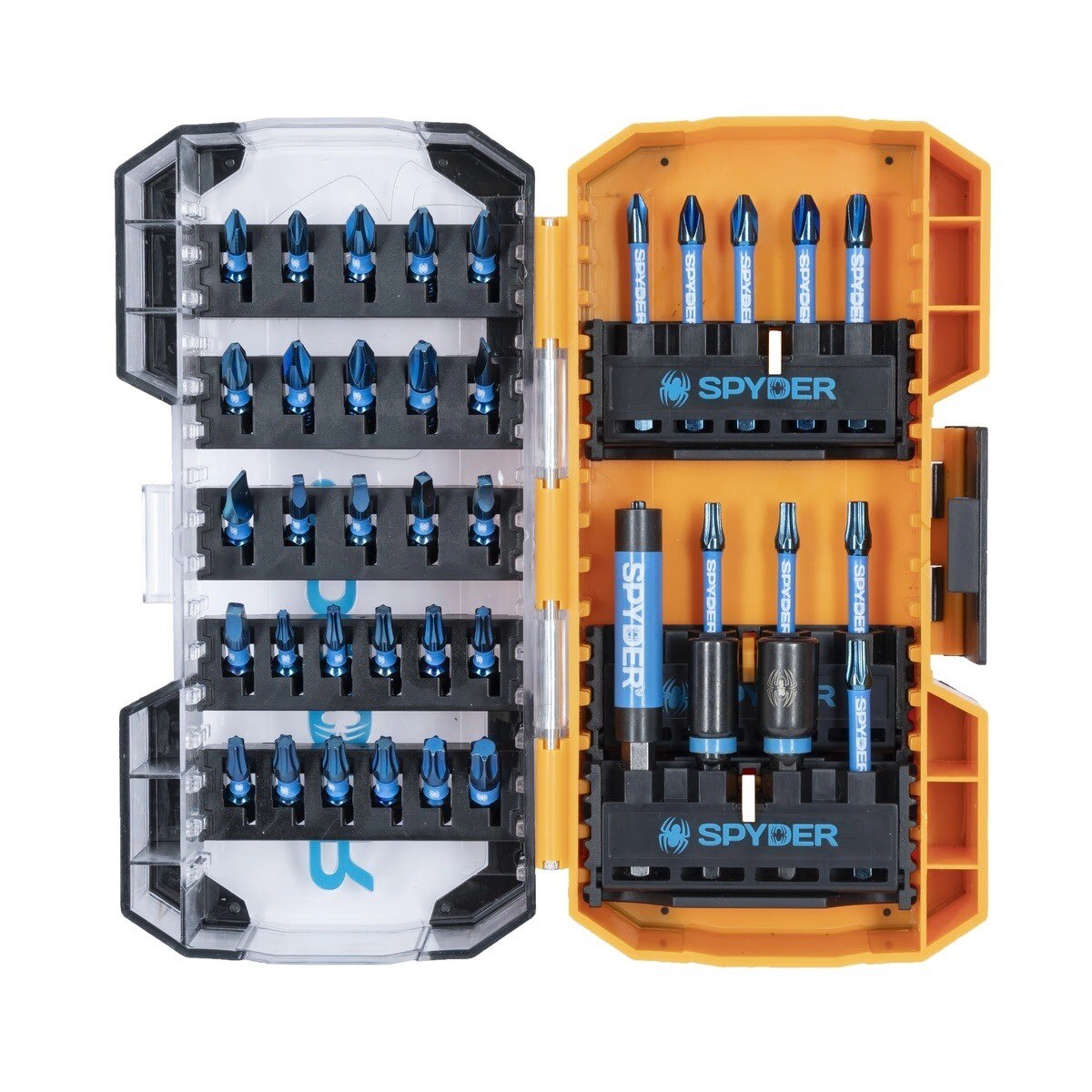 Spyder 19600 Mach-Blue Tough Tip Tech Impact Rated Driver Bit Set (40 Piece)