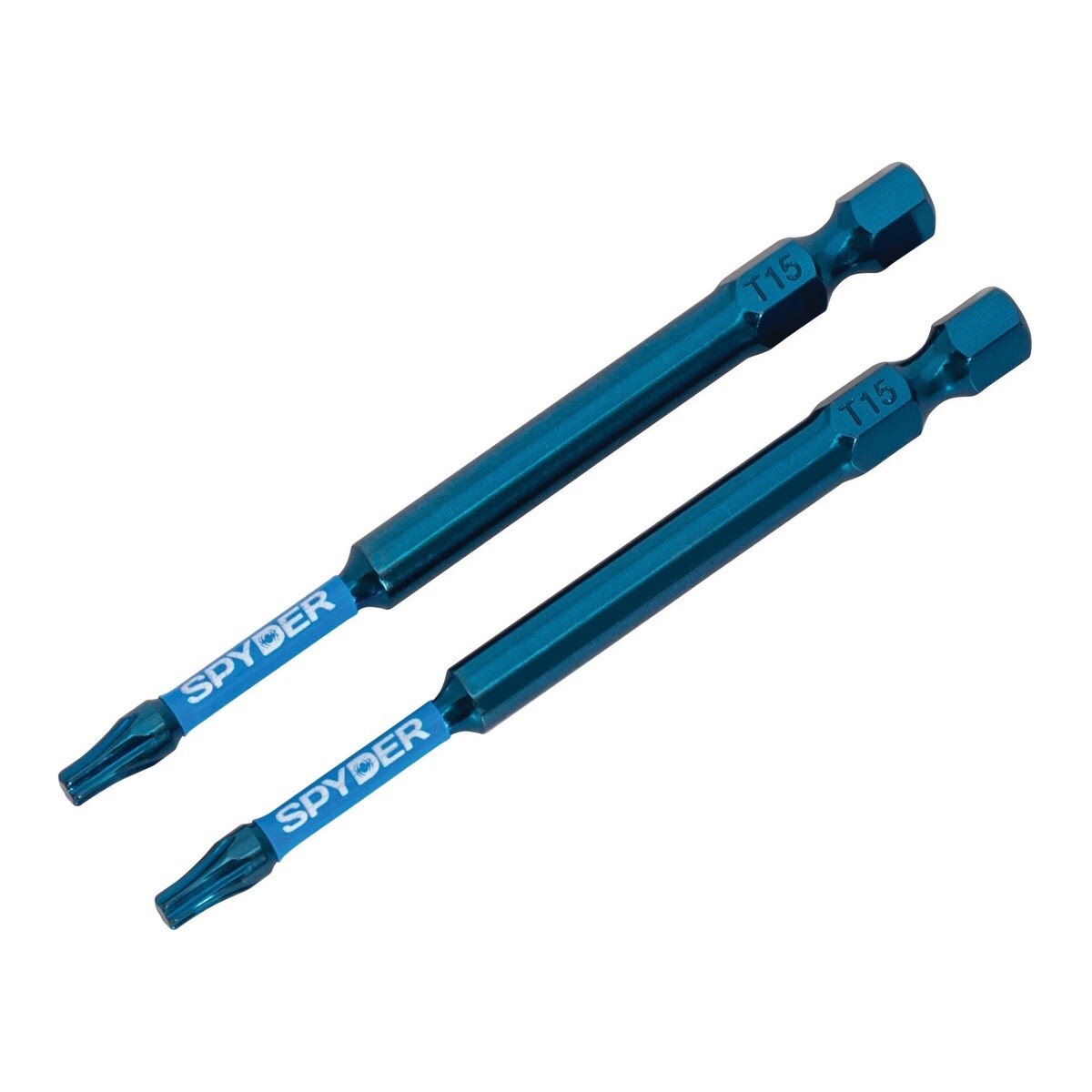 Spyder 19641 Mach-Blue T15 x 3-1/2" Impact Rated Driver Bit (2 Pack) - 2