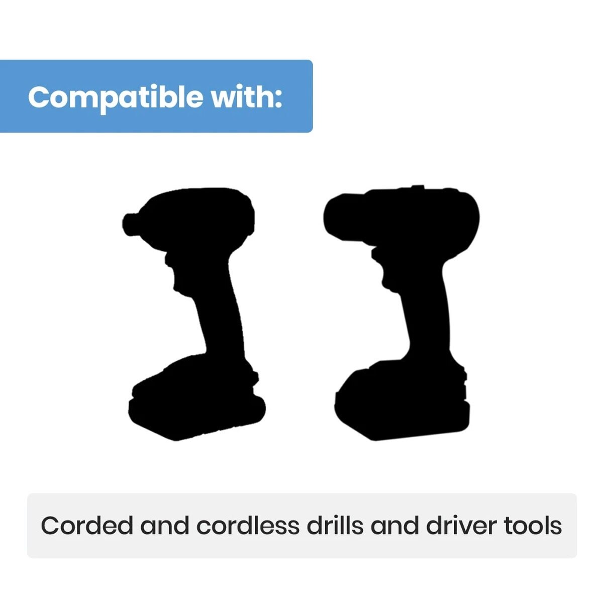 Spyder 19656 6" Magnetic Spline Drive SAE Nutsetter Set for Impact Drivers and Drills (6 Piece Set) - 2