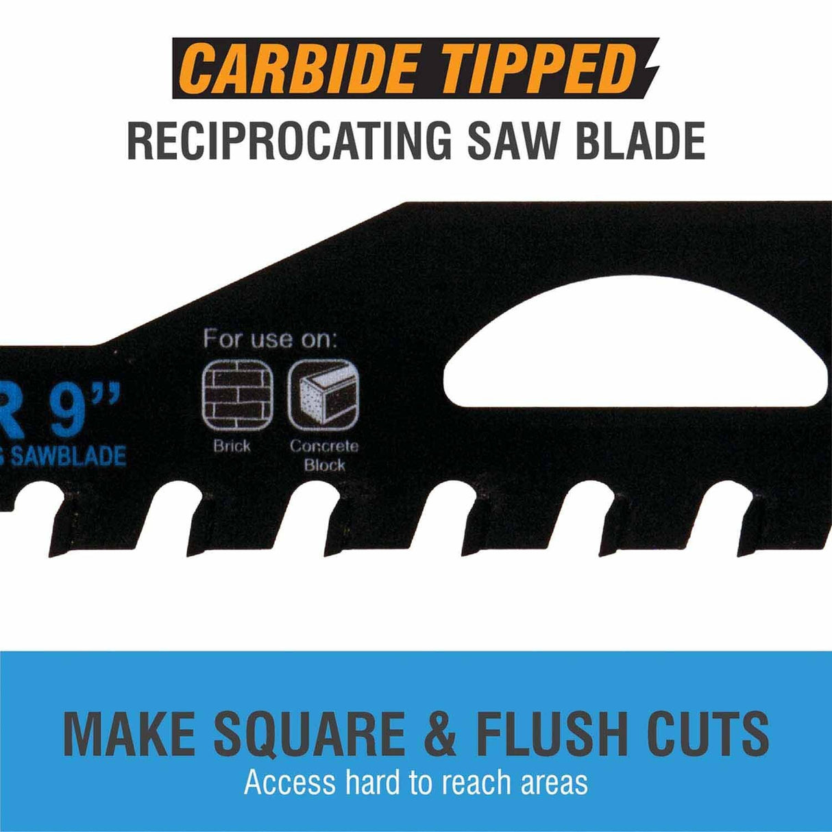 Spyder 200209 9-Inch 2-TPI Demolition TCT Reciprocating Saw Blade - 3